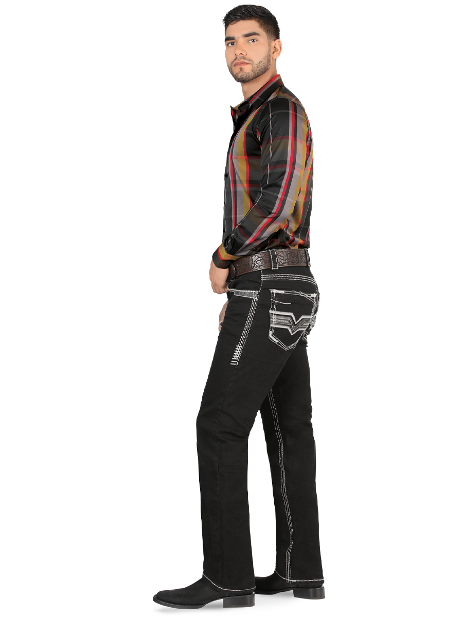 Pantalon Vaquero de Mezclilla LAM-9052LightBlue main image 1