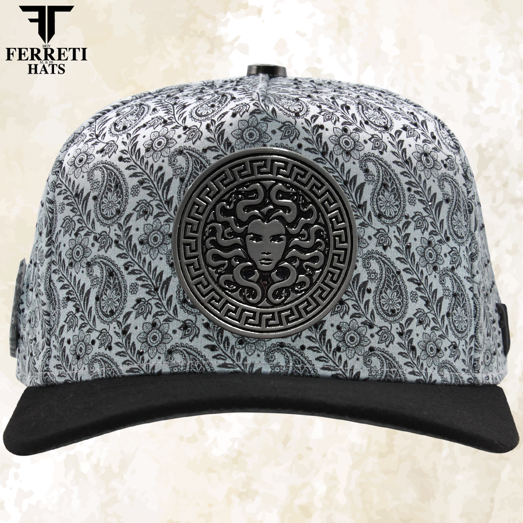 FERRETI HATS PREMIUM FT201 Medusa Platinum