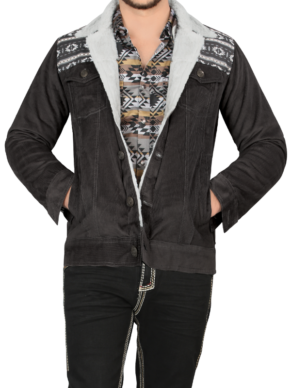 LAMASINI Jacket Style LM6001 - Charcoal