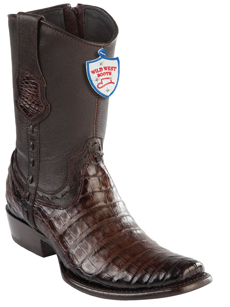 Caiman Belly Wild West Casual Boot For Men Original Last Dubai 279B8216 Faded Brown