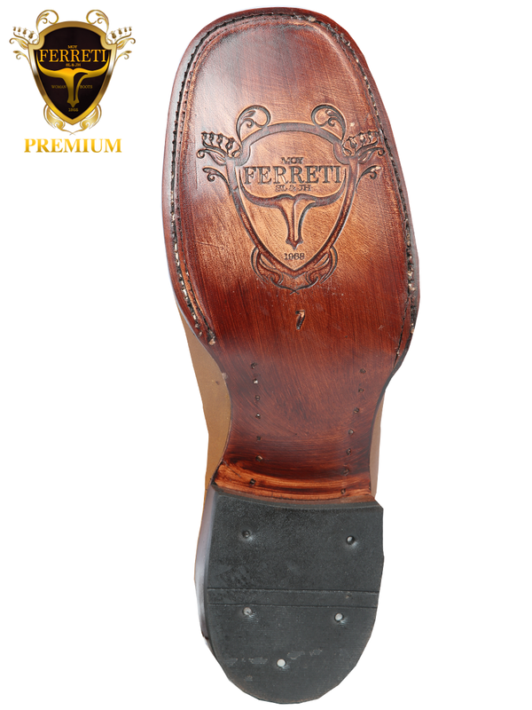 Botín para Caballero FERRETI Horma Bulldog DOG 280 Miel