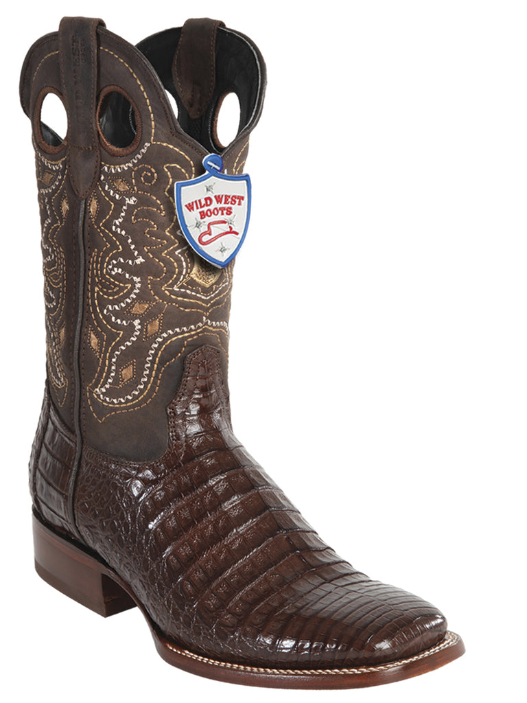 Caiman Belly Wild West Rodeo Boot For Men Original Last Bull Dog 28248207 Brown
