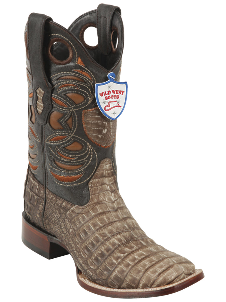 Caiman Belly Wild West Rodeo Boot For Men Original Last Bull Dog 28248250 Lisboa Brown