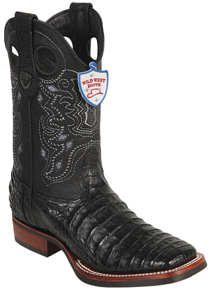 Caiman Belly Wild West Rodeo Boot For Men Original Last Bull Dog 28258205 Black