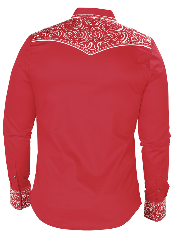 Embroidered Denim Shirt For Men MONTERO Style MT-3537