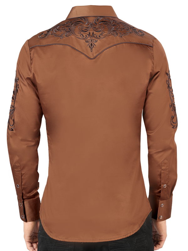 Embroidered Denim Shirt For Men MONTERO Style MT-3539