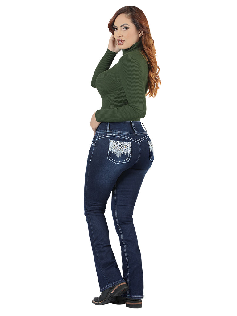 Pantalón para dama Vaquero de Mezclilla Stretch CODIGO 3805