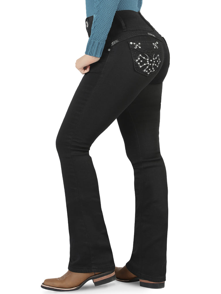 Pantalón para dama Vaquero de Mezclilla Stretch CODIGO 3983