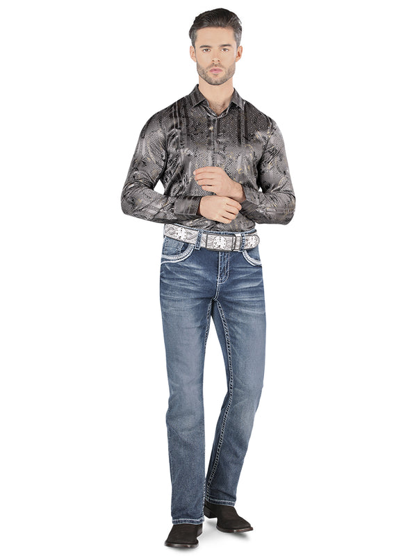 Pantalón para Hombre de Mezclilla Vaquero MONTERO (Heavy Denim) MT-4608
