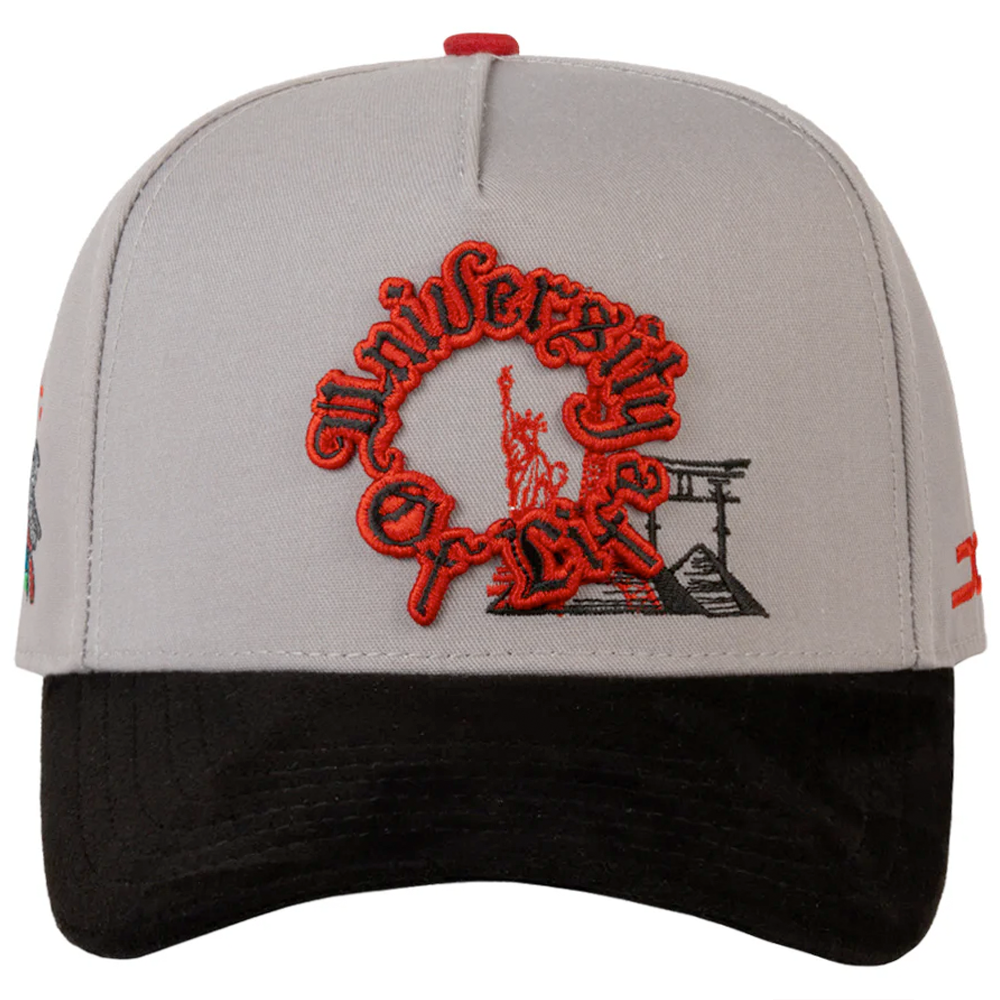 JC Hats University of Live CURVED Gray