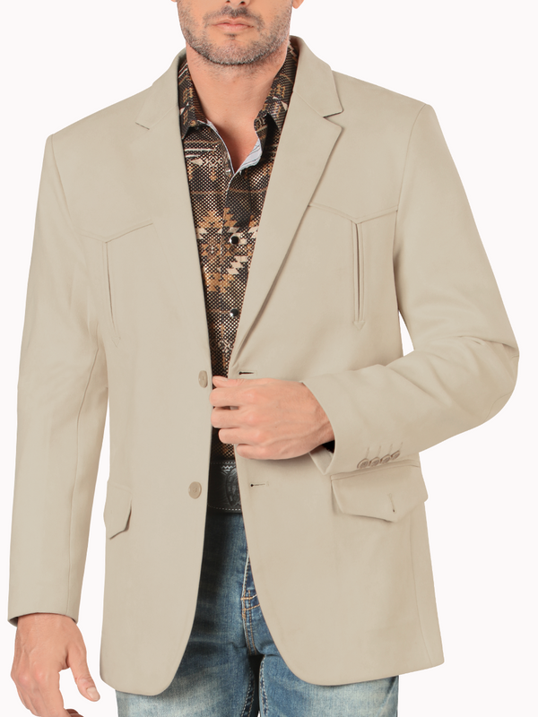 Saco MONTERO Para Caballero Estilo MT-2184 Beige