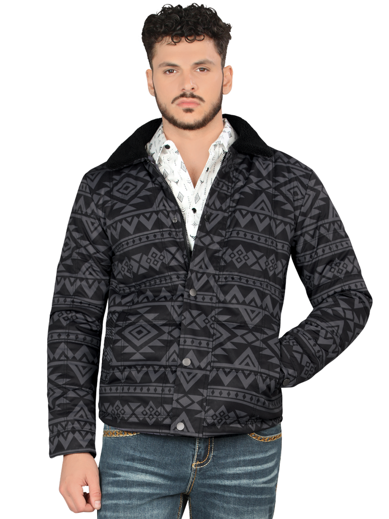 Chamarra LAMASINI Estilo LM608 - Negro/Gris