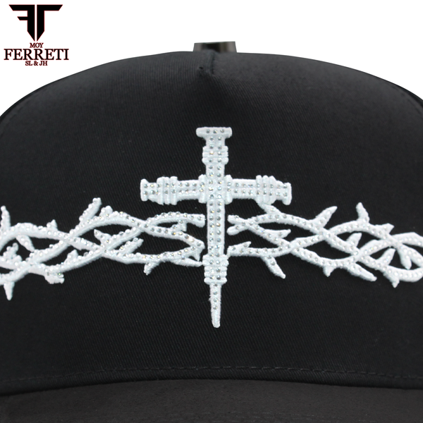 FERRETI HATS PREMIUM FT173 White Cross