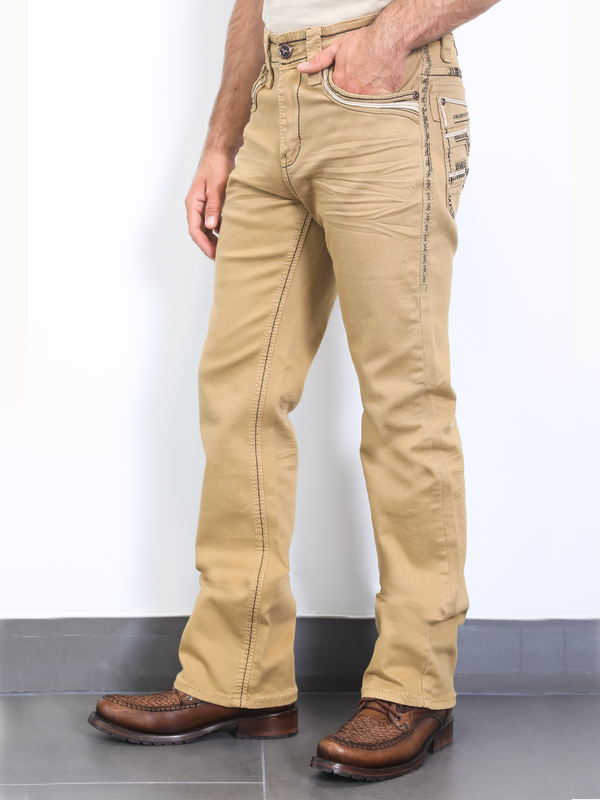 Pantalón para Hombre de Mezclilla Vaquero PLATINI (Heavy Denim) PL10323