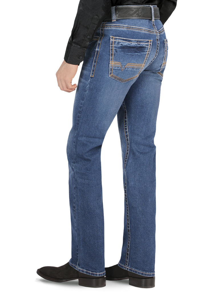 LAMASINI Men's Denim Jeans Pants LM9021