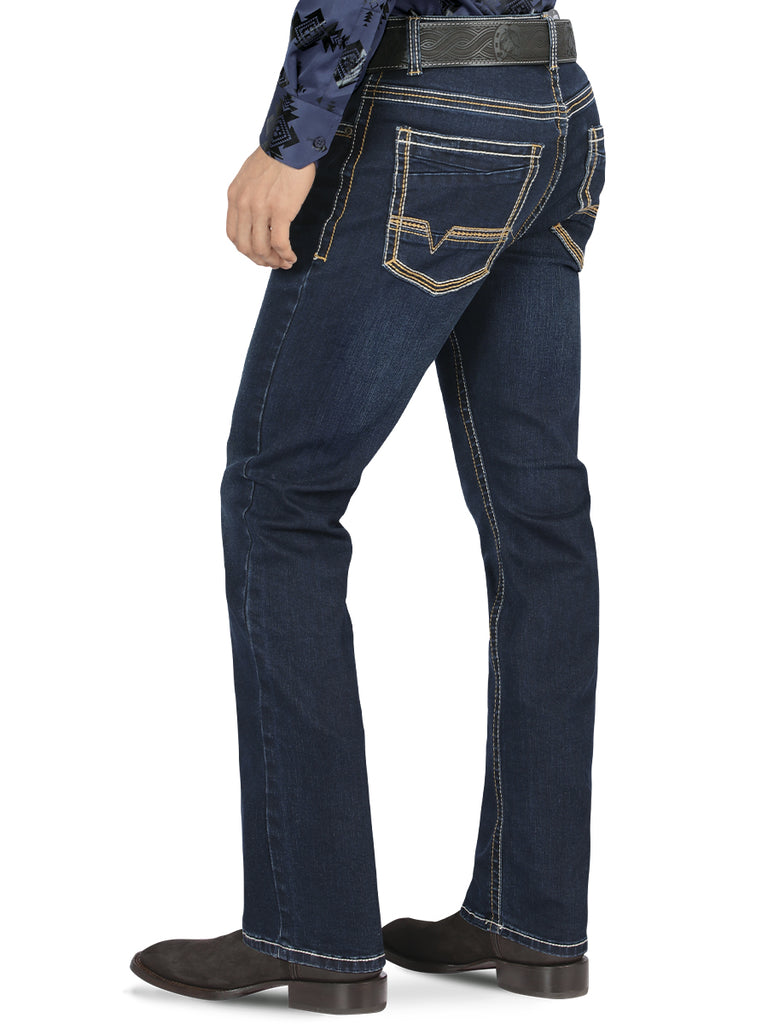 LAMASINI Men's Denim Jeans Pants LM9021