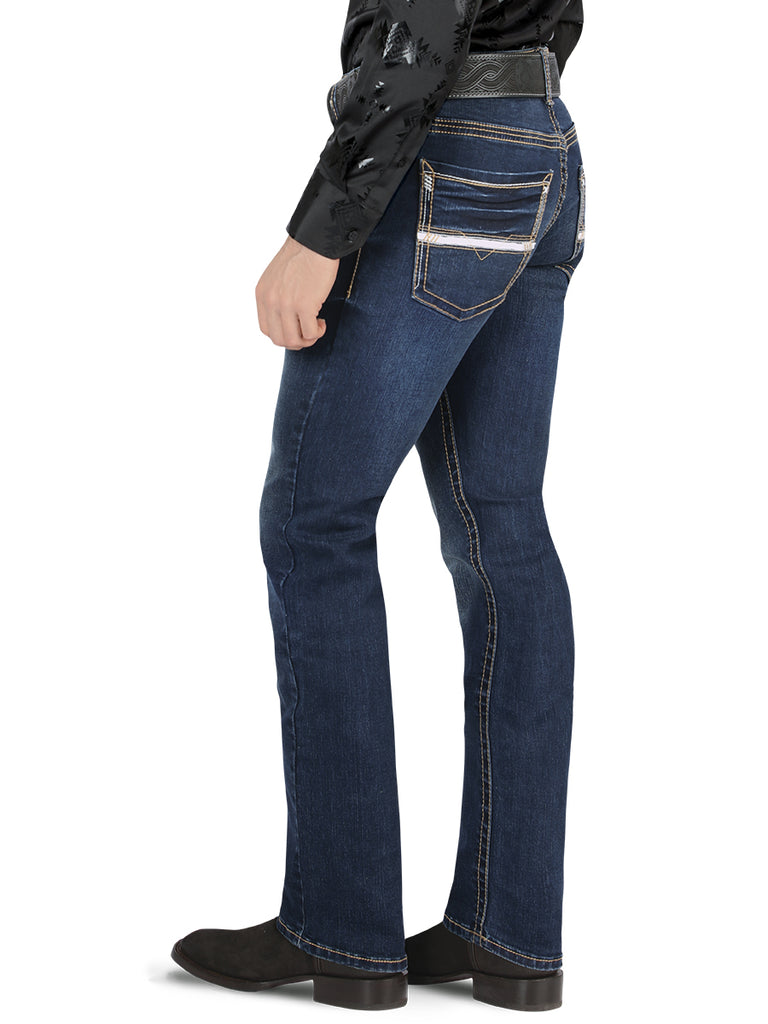LAMASINI Men's Denim Jeans Pants LM9022