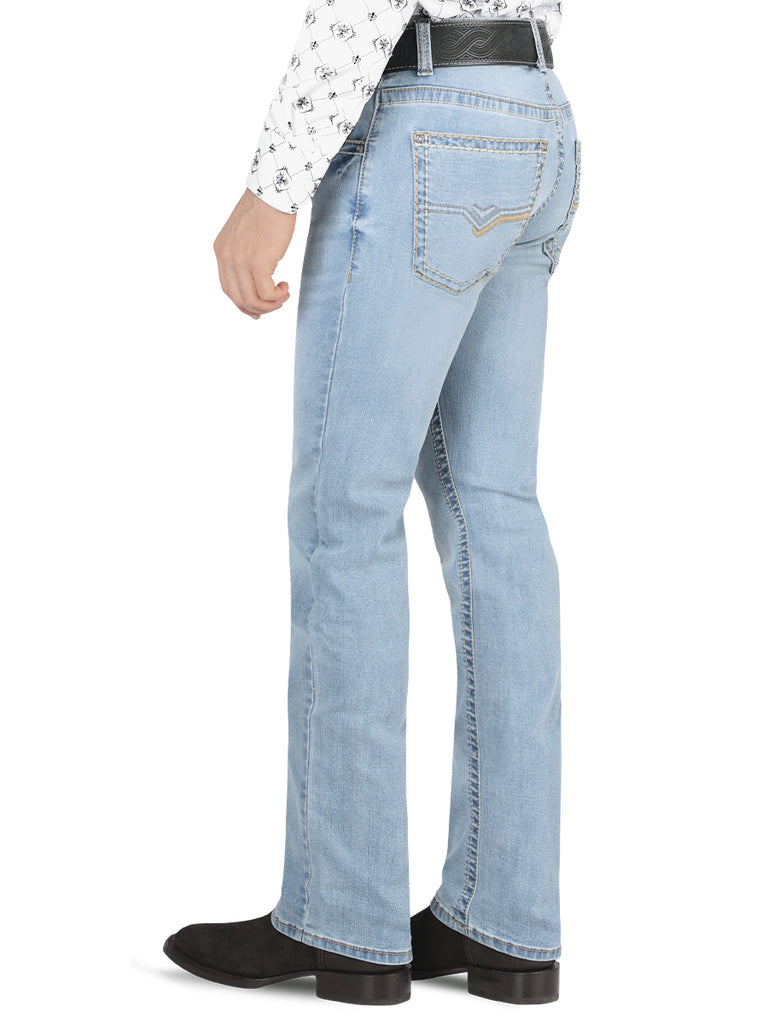 LAMASINI Men's Denim Jeans Pants LM9023