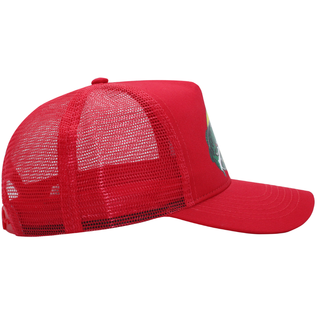 Brand New Bass Pro Shops Mesh Trucker Hat RED Ships Within 24