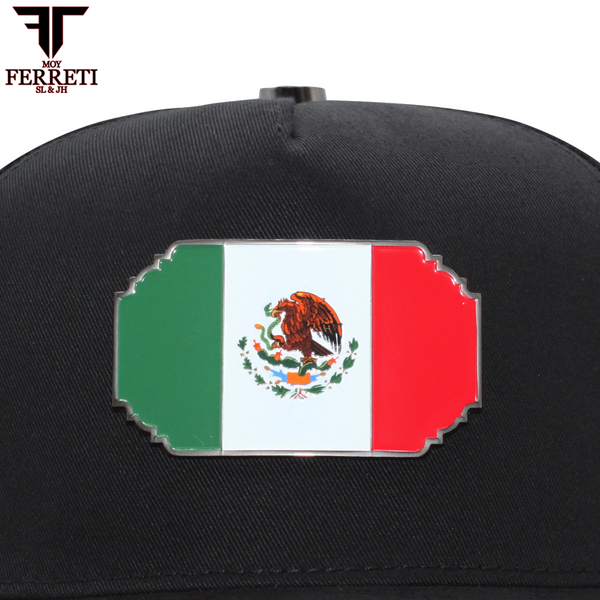 FERRETI HATS PREMIUM FT159  BLACK Bandera Mexico