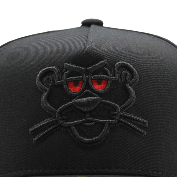 Culiacan The Panther Embroidered Black Cap