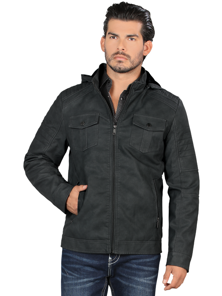 Chamarra LAMASINI Estilo LM620 - Negro