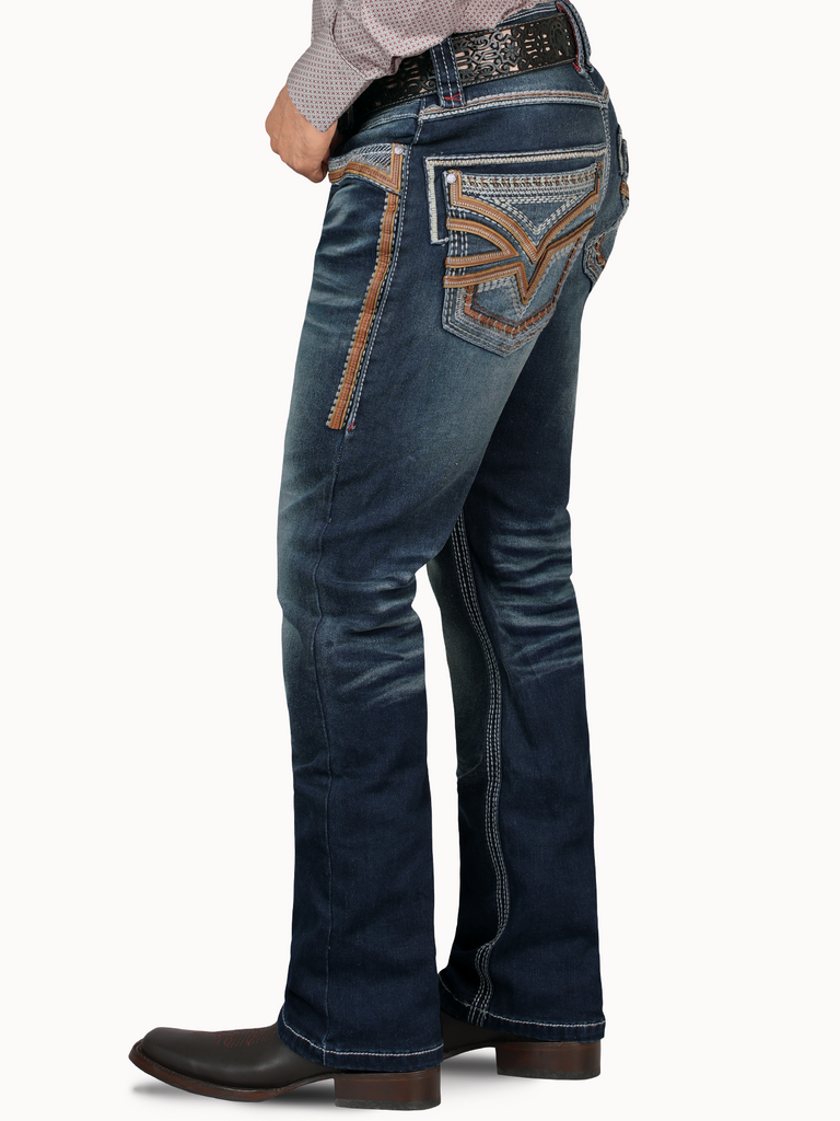 Men's Denim Jeans LAMASINI (HEAVY DENIM) LM12101 Dark Blue