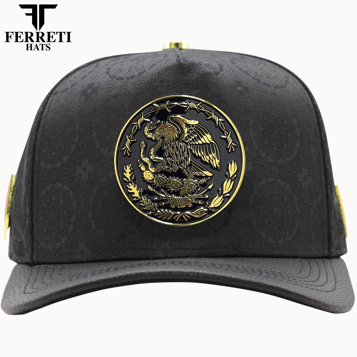 FERRETI HATS PREMIUM FT163 Aguila Mexico Gold