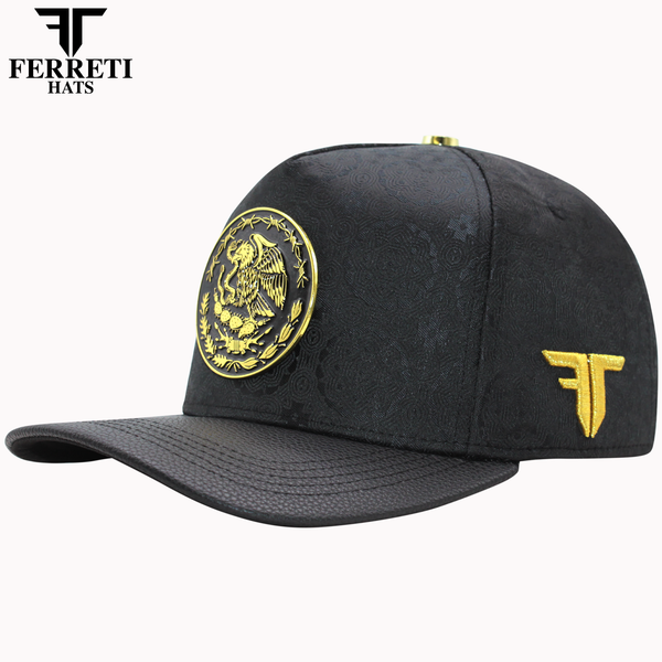 FERRETI HATS PREMIUM FT163 Aguila Mexico Gold