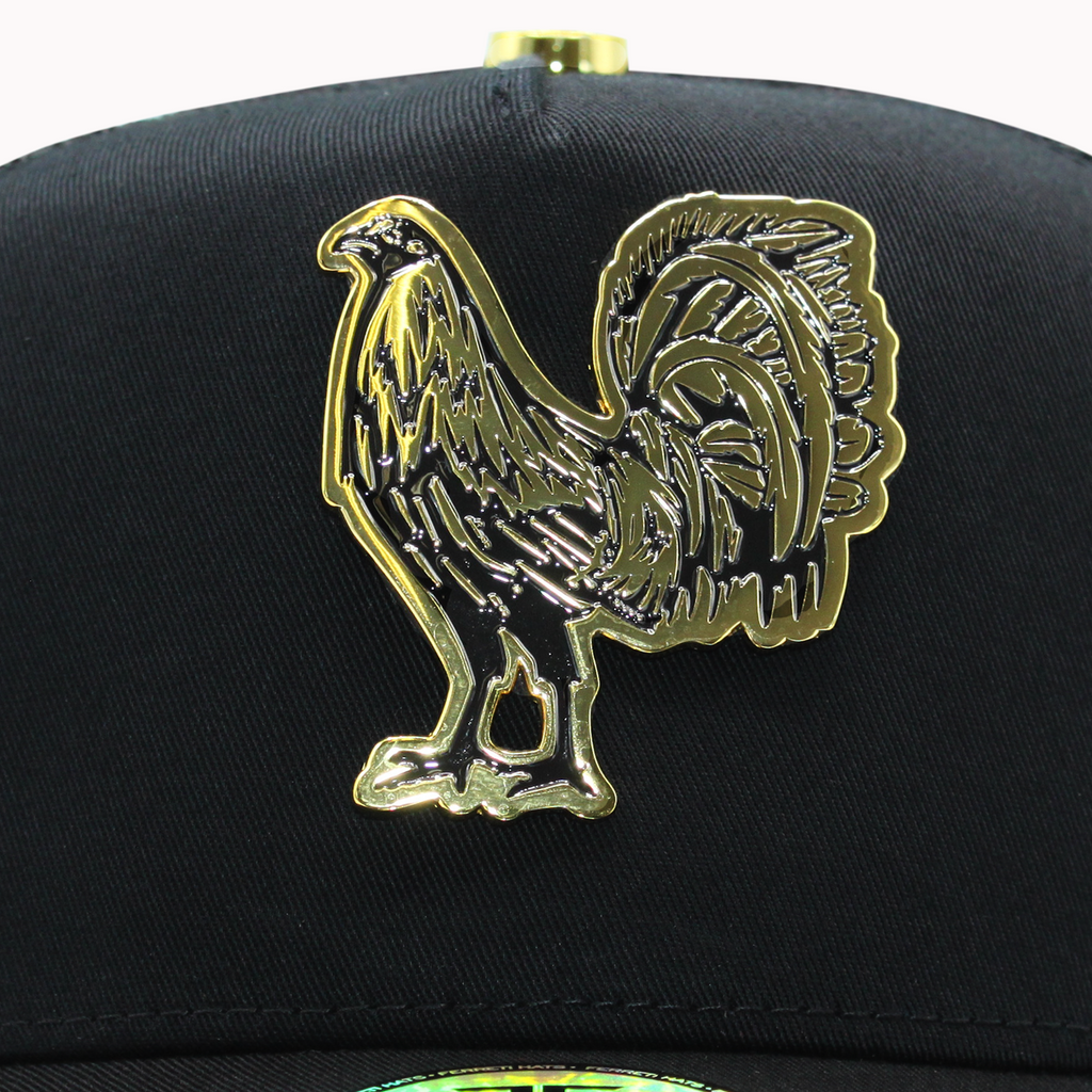 The Rooster Black Cap | Culiacan FERRETI HATS – Estilo Rojo
