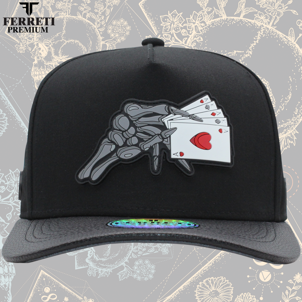 FERRETI “Full Bones Black” FT95 PREMIUM Cap