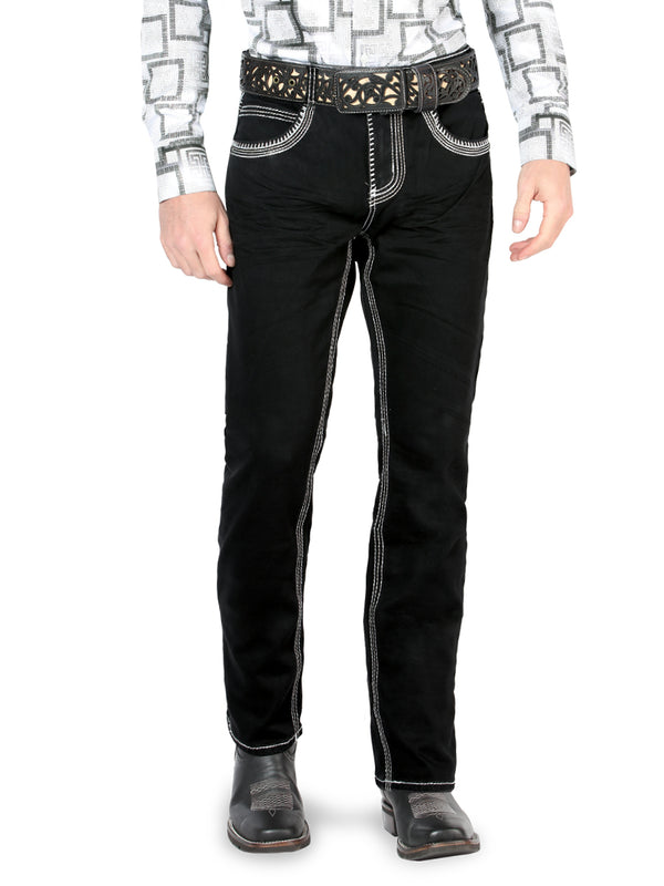 Pantalón para Hombre de Mezclilla Vaquero LAMASINI (Heavy Denim) LM1851