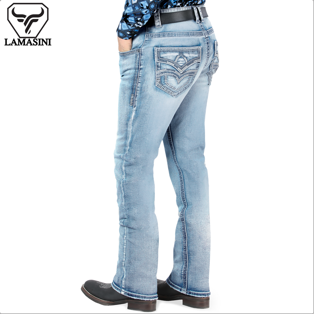 LAMASINI Men's Denim Pants (Heavy Denim) LM1867