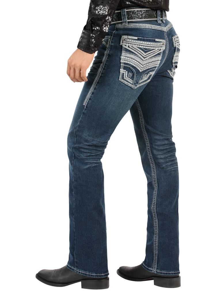 LM26503 Dark Blue Jeans – High-Density Premium Denim and Straight Cut