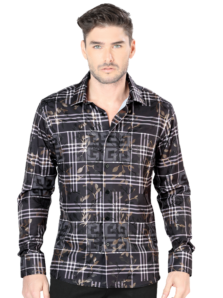 LAMASINI Men's Fashion Shirt Style LM-4448