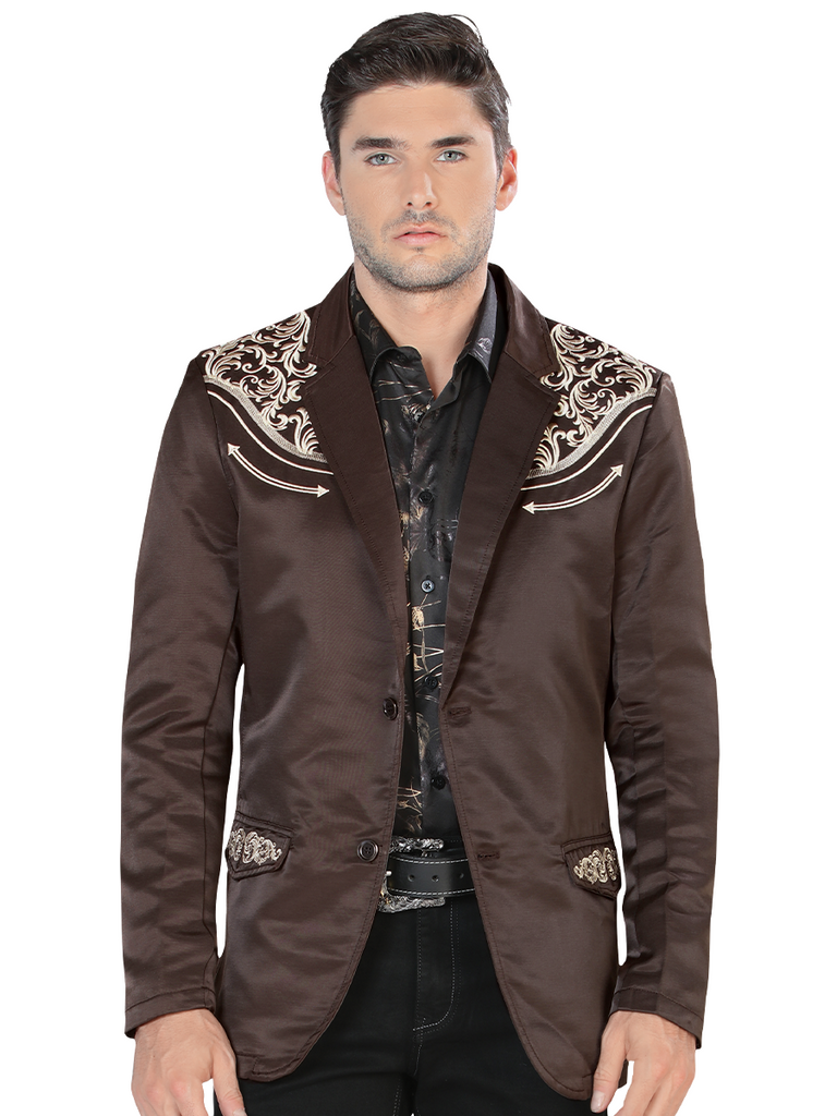 LAMASINI Embroidered Jacket For Men Style LM-494