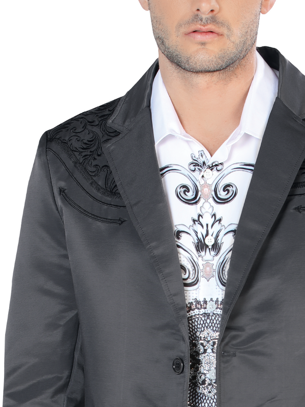 LAMASINI Embroidered Jacket For Men Style LM-494