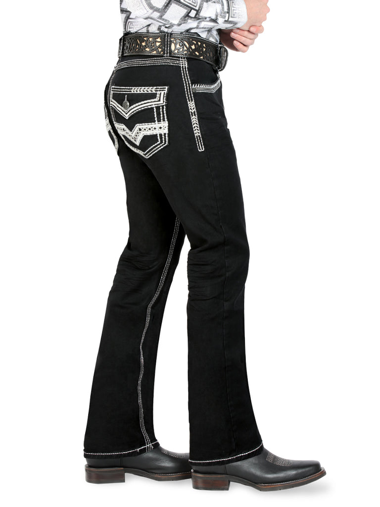 Pantalón para Hombre de Mezclilla Vaquero LAMASINI (Heavy Denim) LM1851