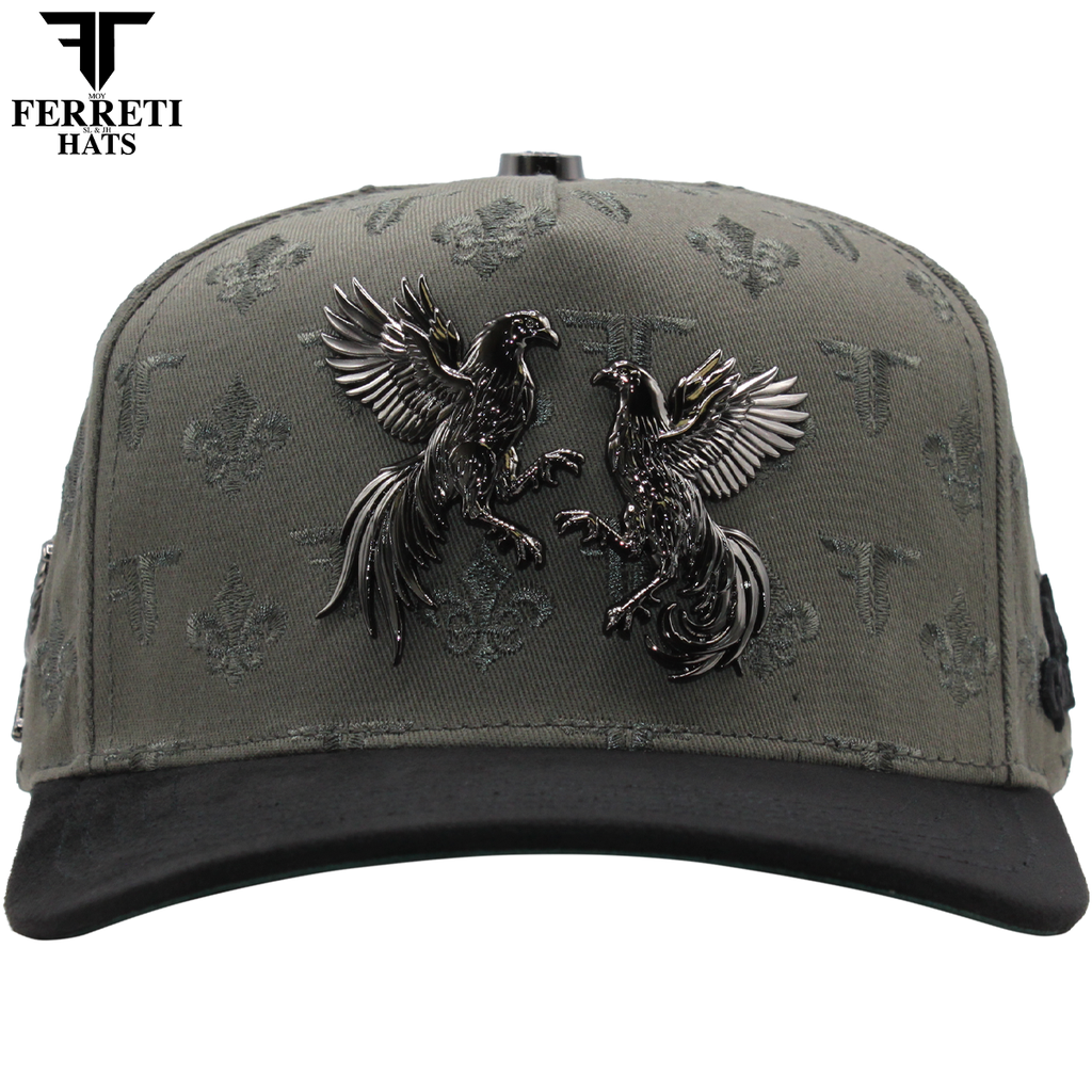 FERRETI HATS PREMIUM FT180 Gray Roosters