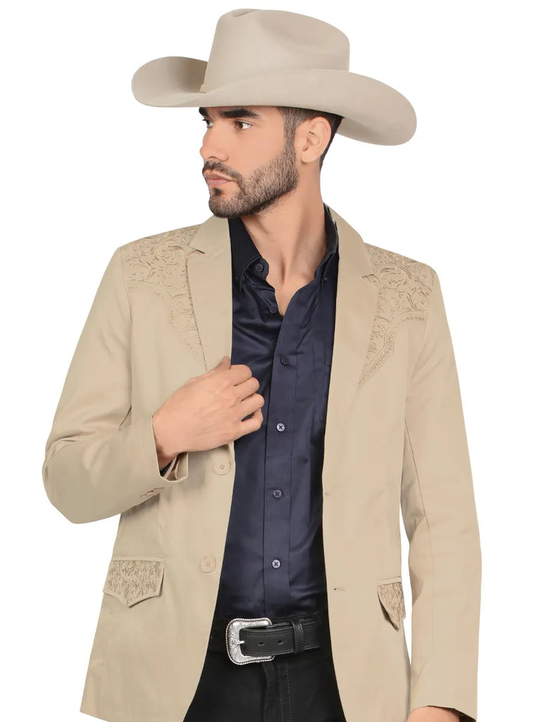 Saco SLIM FIT marca MONTERO Para Caballero Estilo MT-2187 Beige
