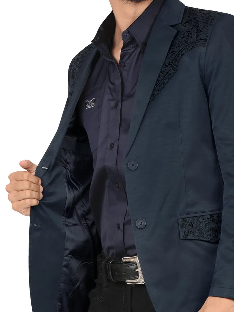 Saco SLIM FIT marca MONTERO Para Caballero Estilo MT-2187 Navy