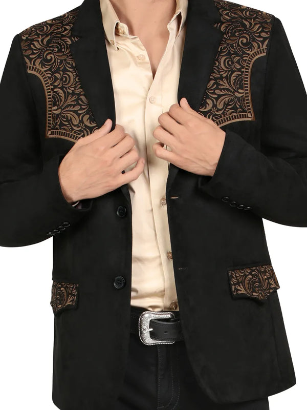 Saco MONTERO Para Caballero Estilo MT-2188 Negro