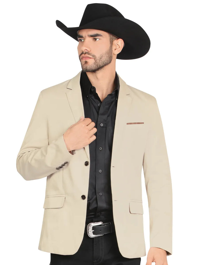 Saco SLIM FIT marca MONTERO Para Caballero Estilo MT-2189 Beige