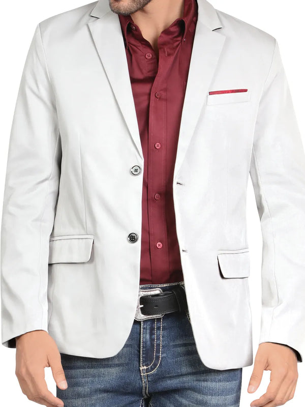 Saco SLIM FIT marca MONTERO Para Caballero Estilo MT-2189 Gris