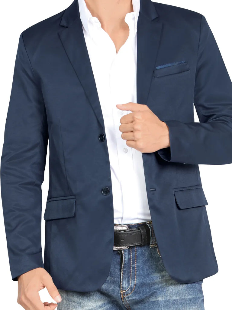 Saco SLIM FIT marca MONTERO Para Caballero Estilo MT-2189 Navy