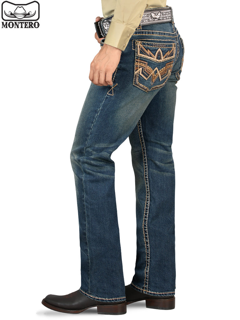 Pantalón para Hombre de Mezclilla Vaquero MONTERO (Heavy Denim) MT-4594