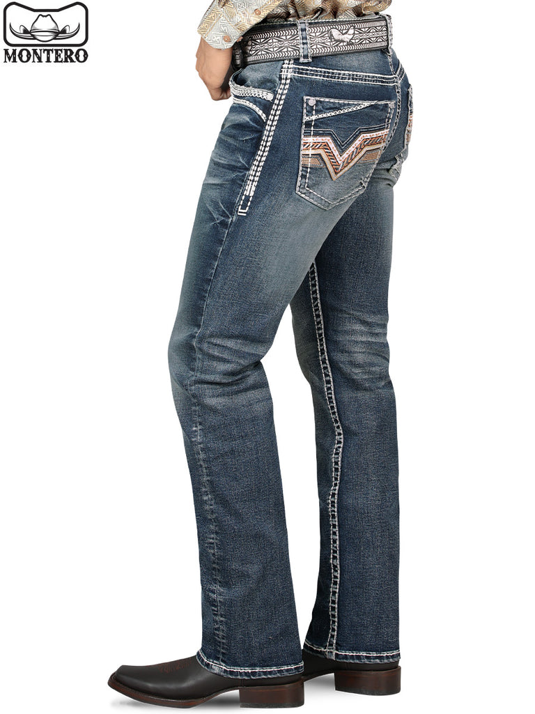 Pantalón para Hombre de Mezclilla Vaquero MONTERO (Heavy Denim) MT-4595