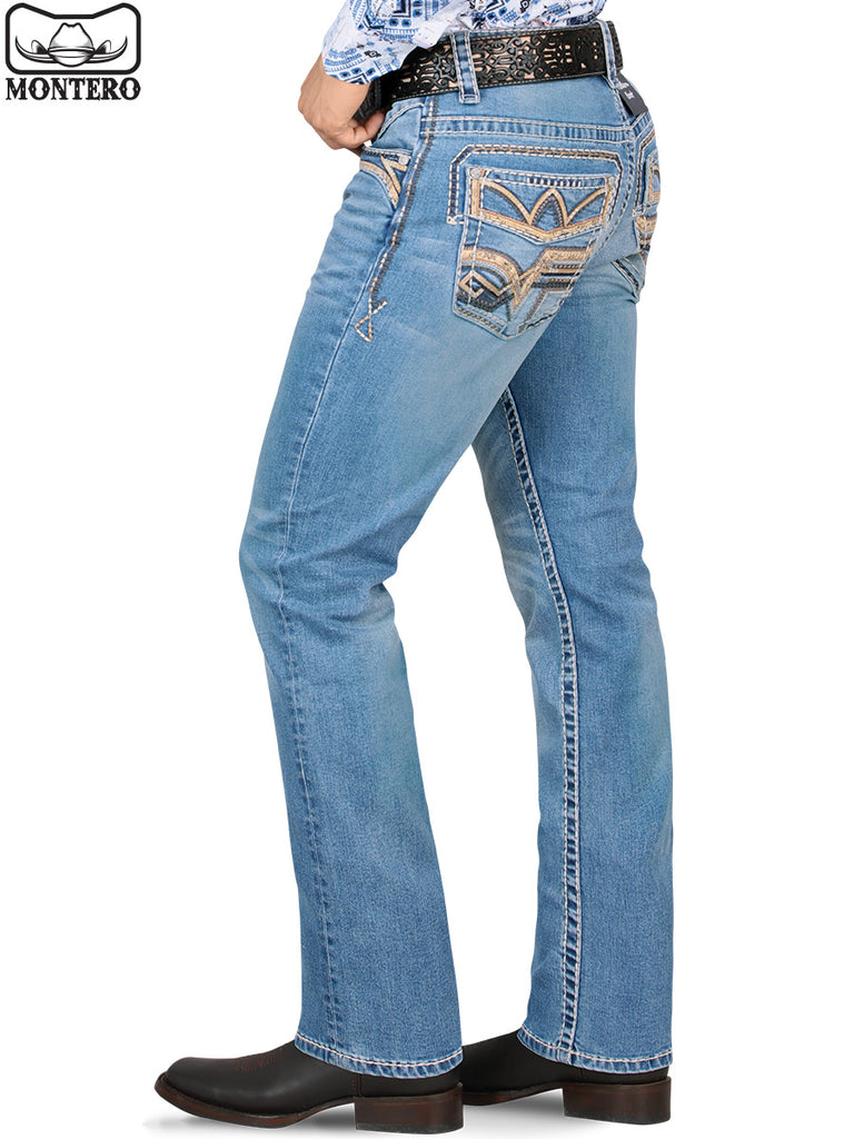 Pantalón para Hombre de Mezclilla Vaquero MONTERO (Heavy Denim) MT-4599