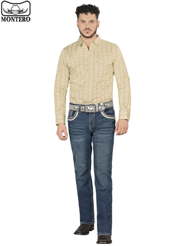 Pantalón para Hombre de Mezclilla Vaquero MONTERO (Heavy Denim) MT4618