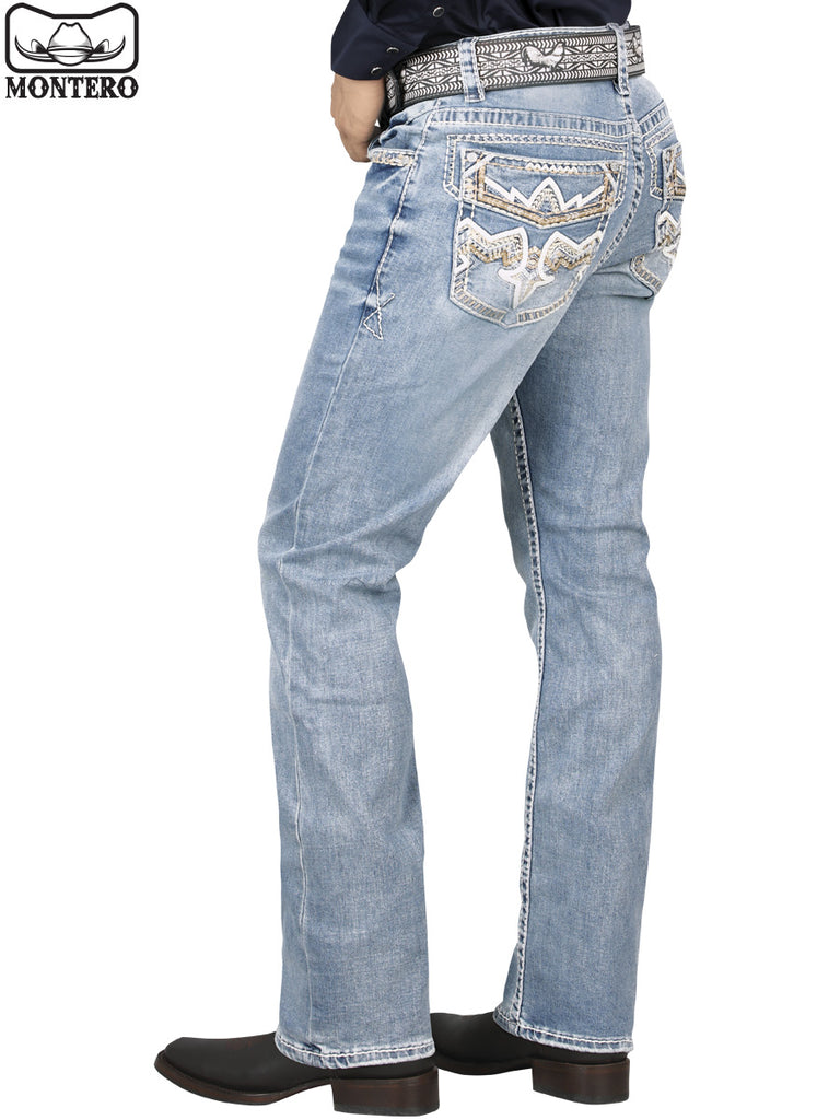 Pantalón para Hombre de Mezclilla Vaquero MONTERO (Heavy Denim) MT4619